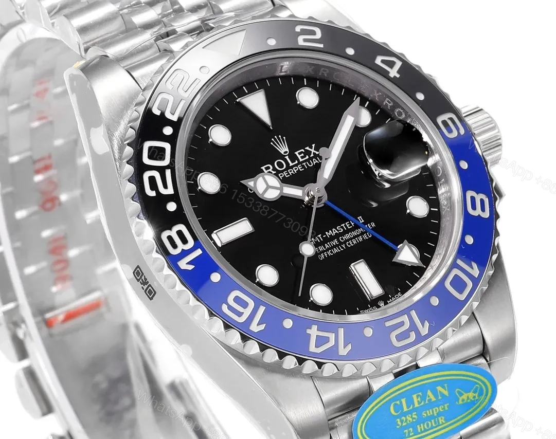 View 2 of VS Factory Clean Factory CLEAN Rolex GMT-Master II Blue/Black Bezel