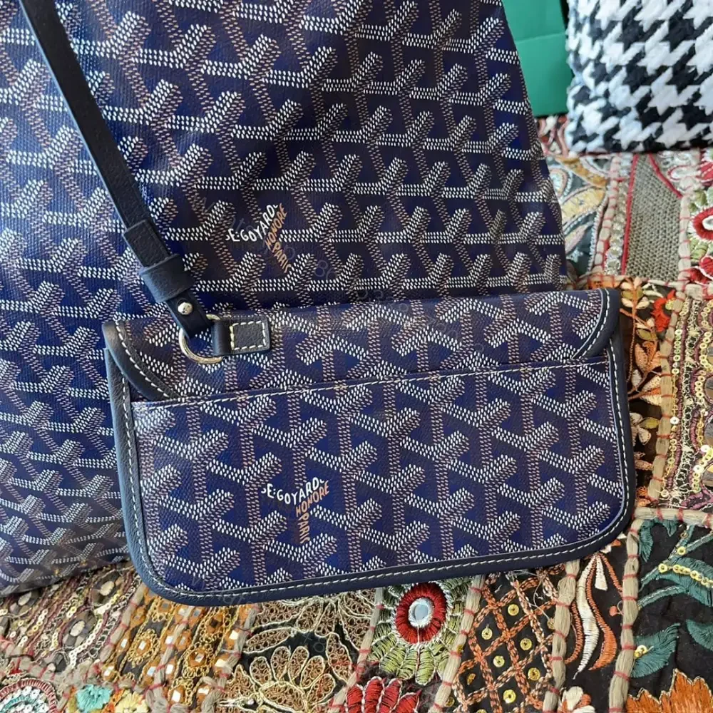 View 9 of 高仿Goyard托特包購物袋2023年新款藍色