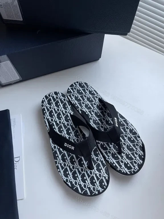 View 4 of Patterned Monogram Flip-Flops: Luxe Comfort Sandals