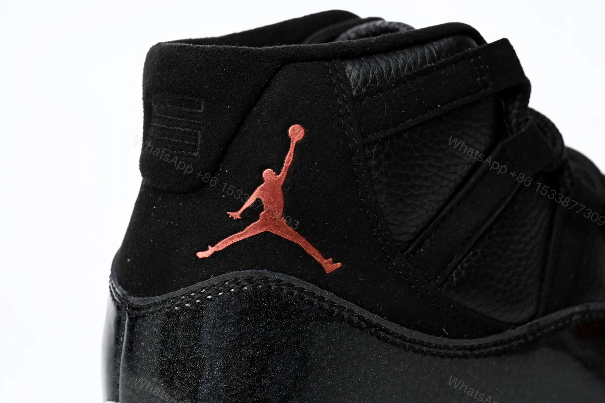 View 3 of Jordan 11 25th Anniversary Black Silver Eyelets Reps