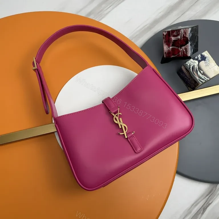 Magenta Leatherette Saddlebag: Luxe, Compact, All‑Day Versatility — view 1