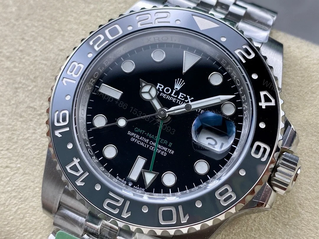 View 2 of Superclone Rolex GMT-Master II 126710GRNR “Bruce Wayne” Jubilee 2024