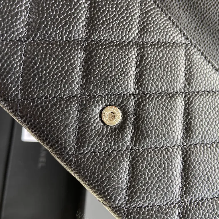 View 9 of Chic Quilted Wallet â€“ Black Leather, Chanel-Style Luxury