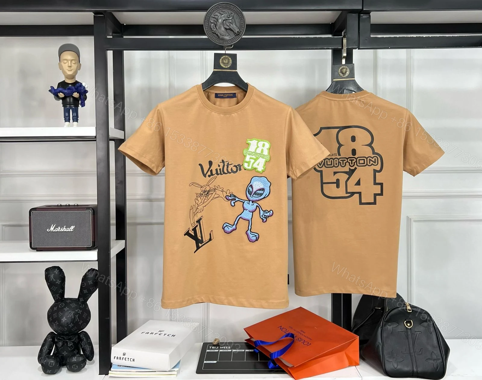 View 9 of First Copy Louis Vuitton Exclusive Cotton Lycra Round Neck T-Shirt