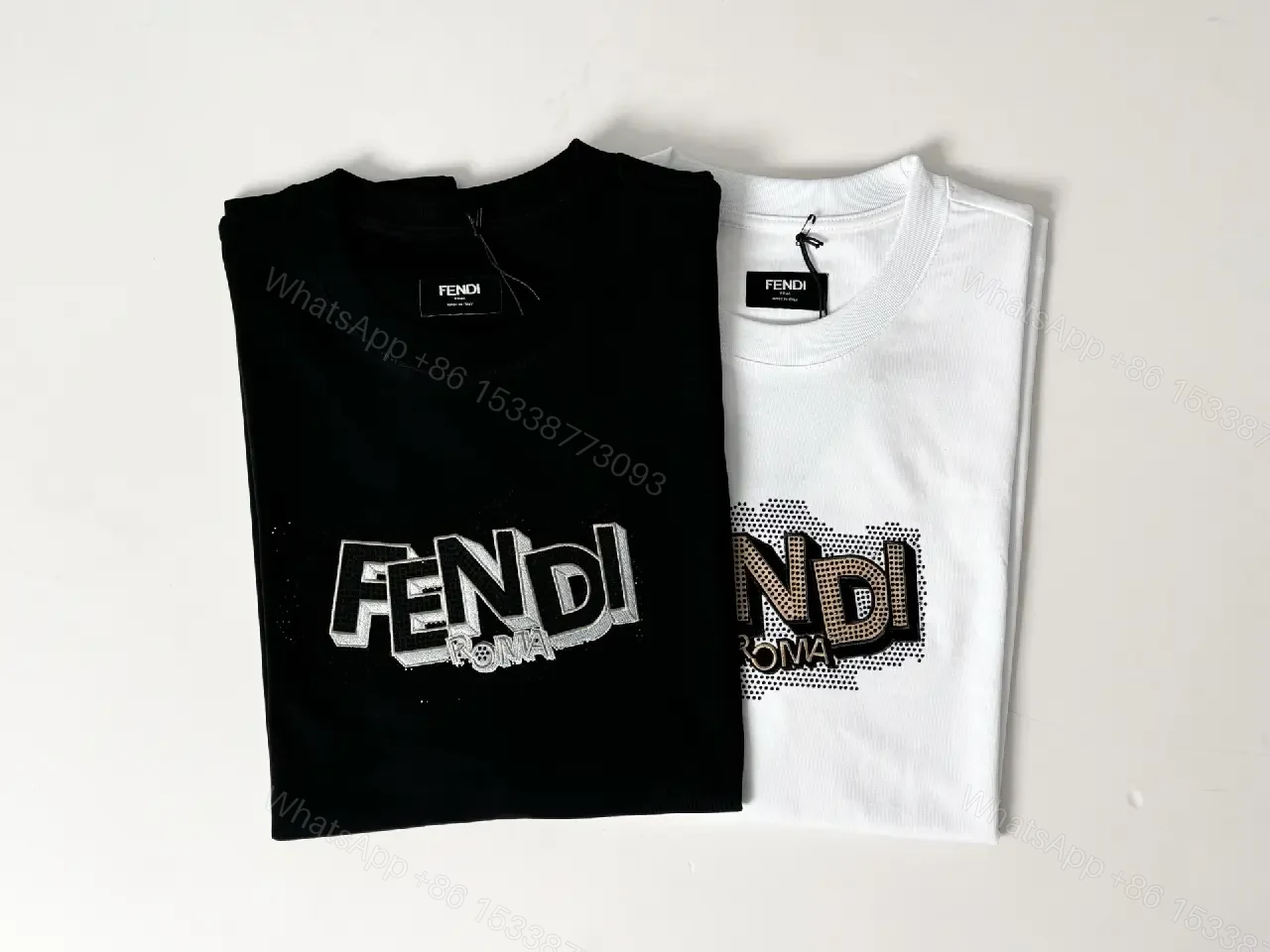 View 7 of Black Knit Tee with Bold Contrast Logo, Minimalist, Everyday Comfort