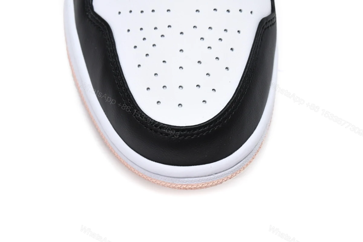 View 7 of Air Jordan 1 Mid Crimson Tint Toe (GS) 554725-133