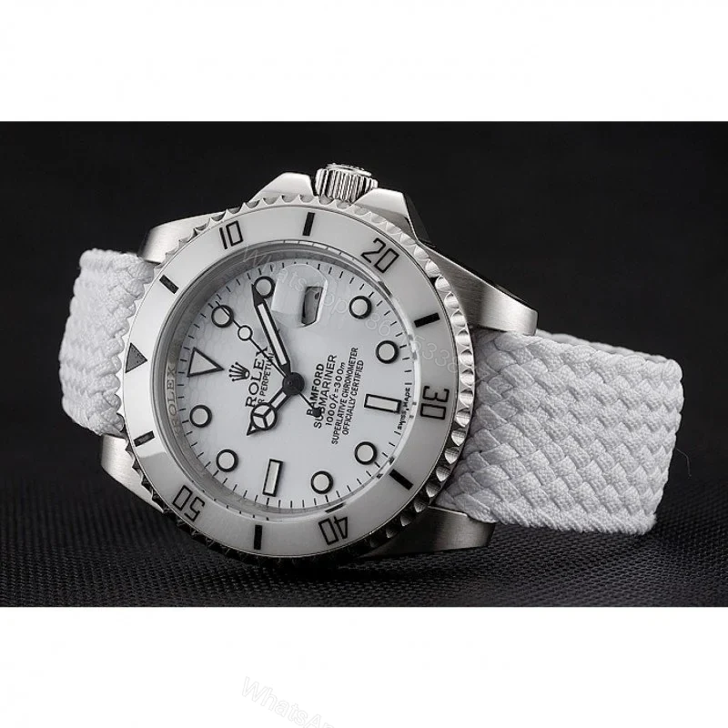 View 4 of Replica Rolex Submariner White Dial 1453867