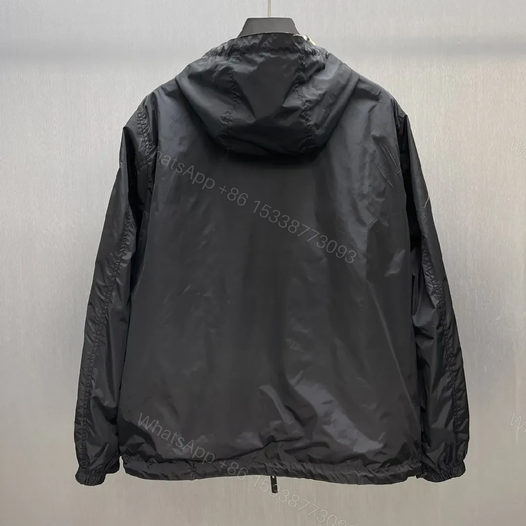View 4 of Beige Plaid Windbreaker - Water-Repellent, Relaxed Fit, Casual Luxe