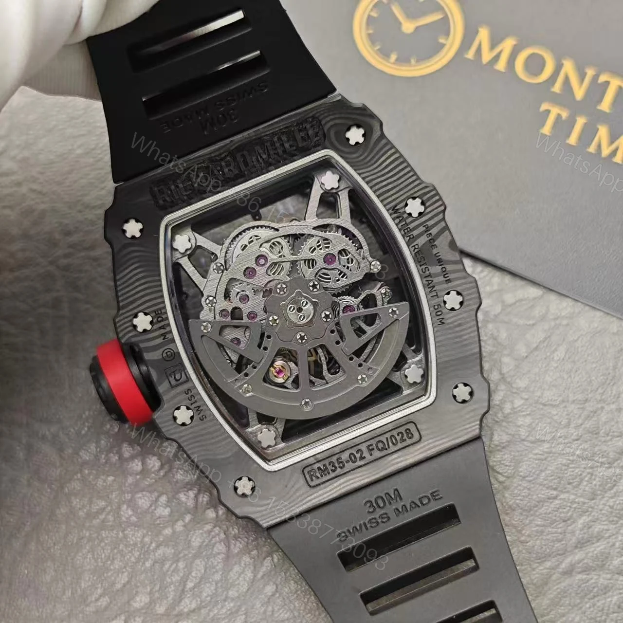View 10 of Replica Richard Mille RM35-02 Black Carbon Fiber