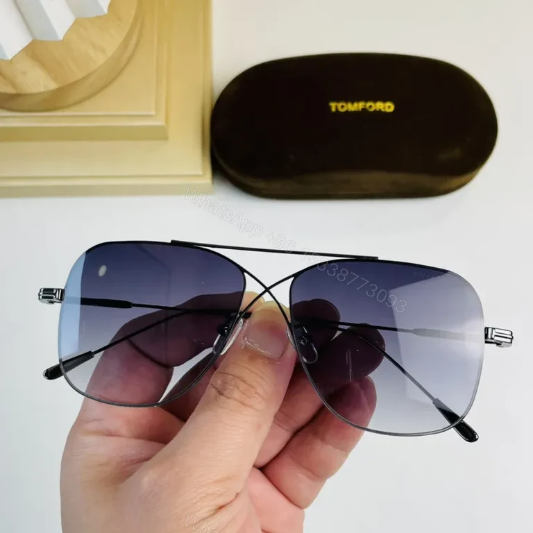 View 7 of Gradient-Tone Gold Sunglasses â€” Tom Ford Designer eyewear
