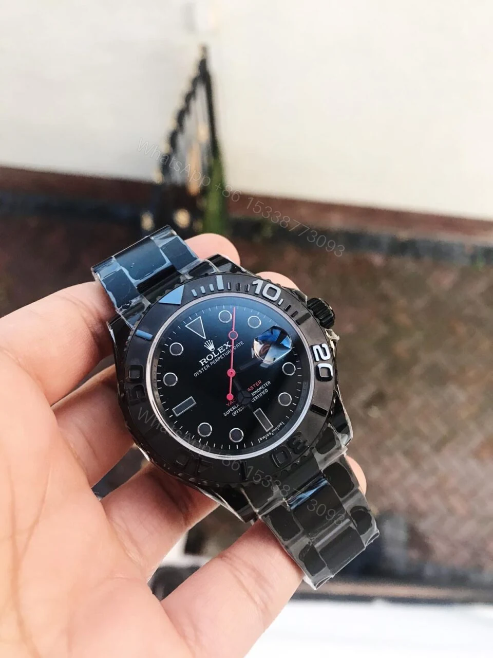 VRF FACTORY 1:1 Rolex YachtMaster All Black PVD Best Edition Black Dial SA3135 — view 1