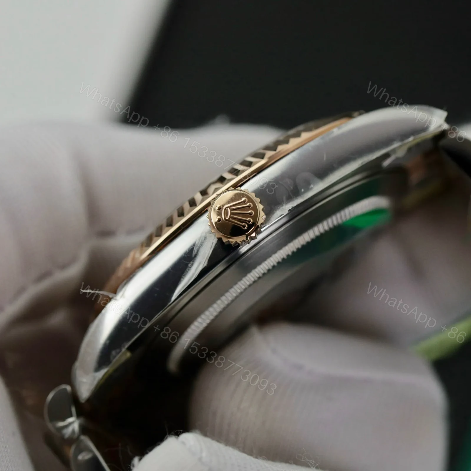 View 3 of Replica Rolex Lady-Datejust Black Dial 179171 36 mm