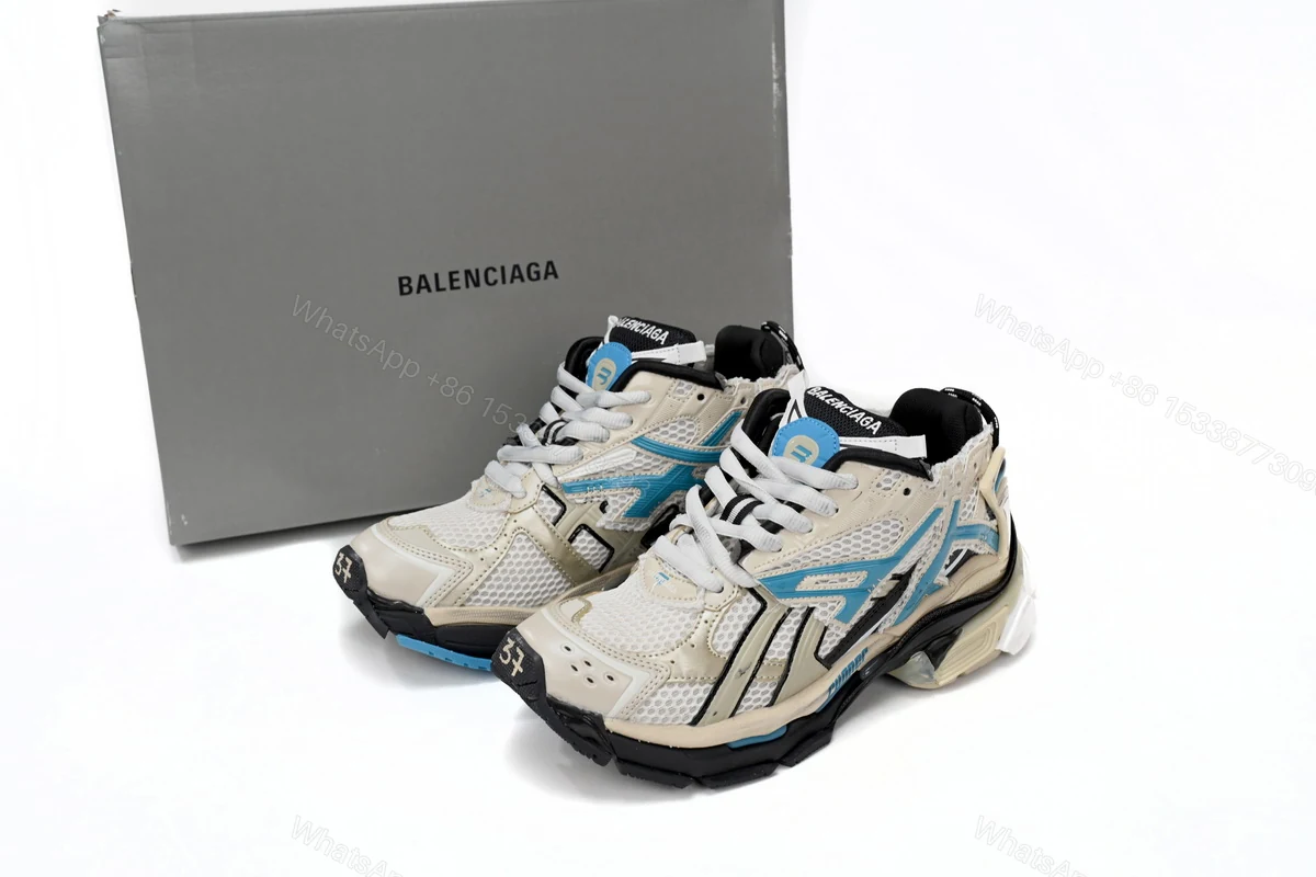 Balenciaga Runner Beige Grey Blue 677402 W5RH6 0312 — view 2
