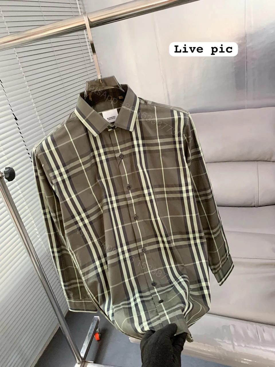 View 2 of Burberry Original Oxford Premium Shirt First Copy | AAA+ Replica