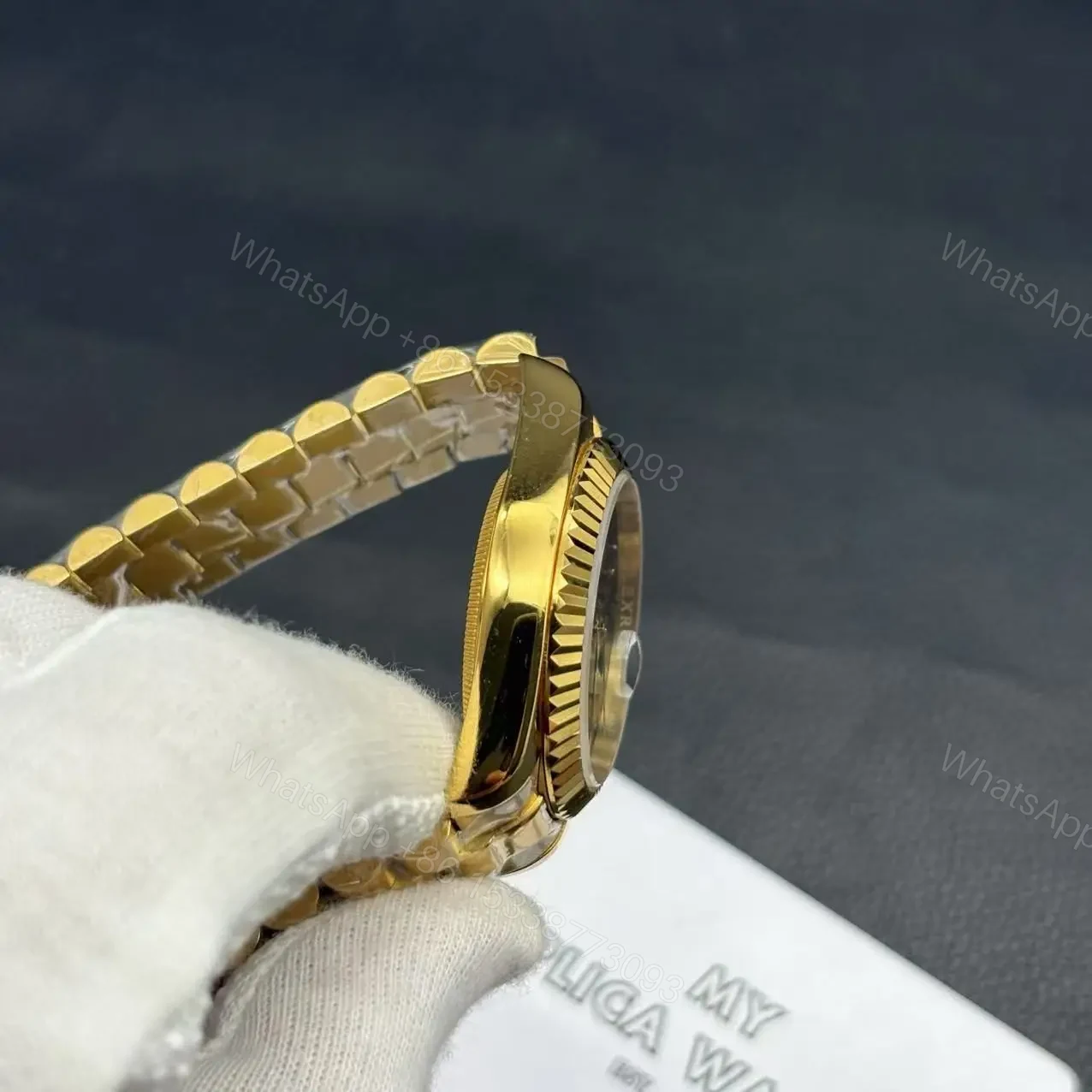 View 6 of Rolex DayDate Black Dial Replica