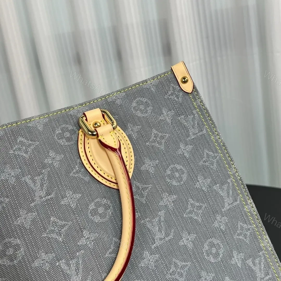 View 5 of Louis Vuitton OnTheGo MM Monogram Denim canvas