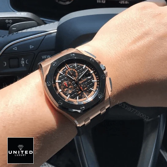 View 7 of Rose Gold AP Watch Replica
