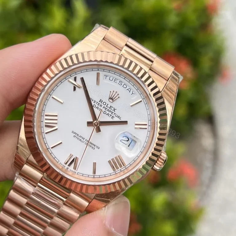 View 3 of Replica Rolex Day-Date 40 Black Dial