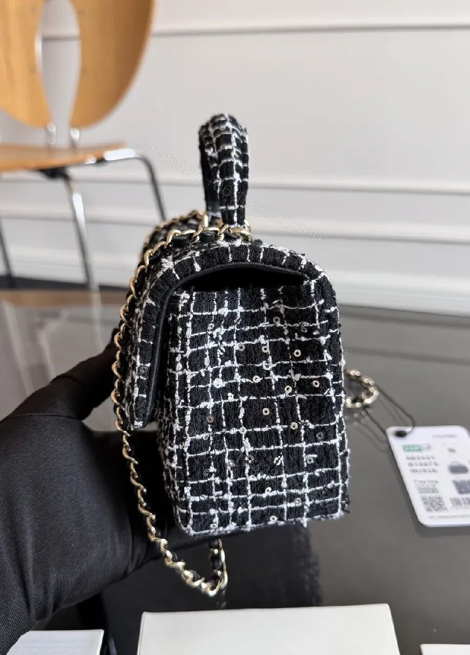 View 7 of Tweed Mini Bag: Chic Contrast, Versatile Day-to-Night Style