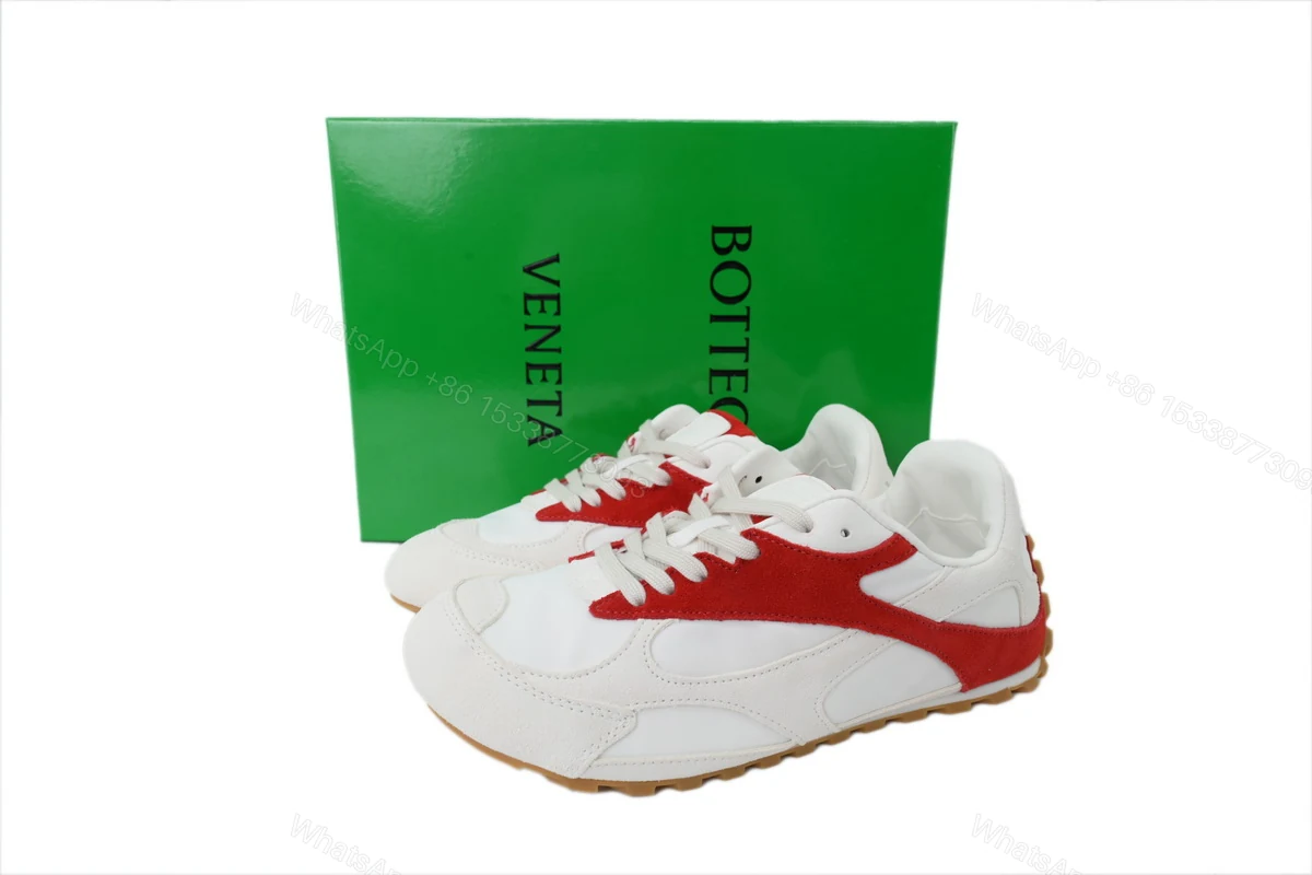 View 7 of Bottega Veneta Orbit Sneaker 'White Red' 867944 V3MS2 6189