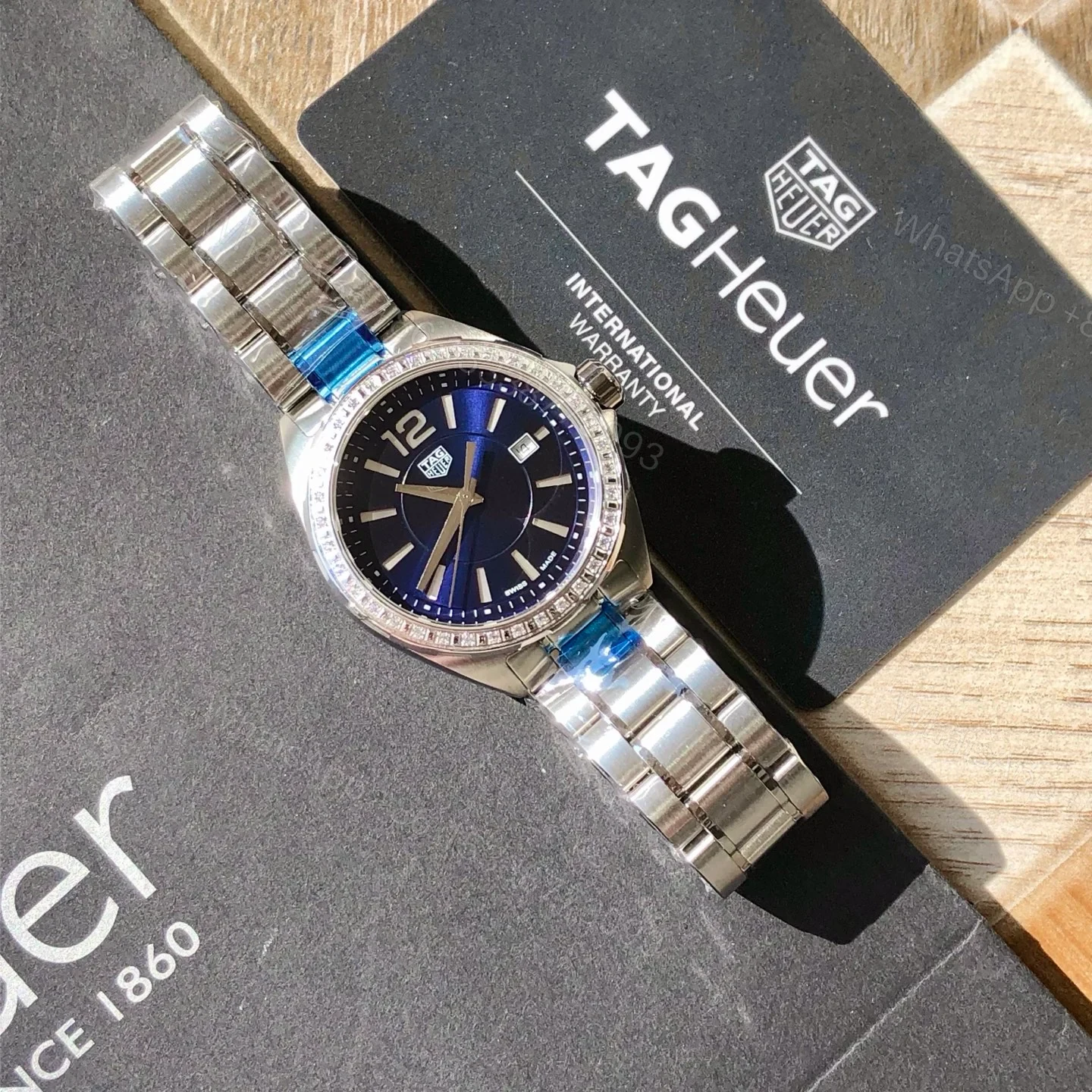 View 2 of TAG Heuer Carrera Women’s Quartz Watch 32MM Deep Blue Dial Leather Strap Premium Edition TAG Heuer Carrera Women’s Quartz Watch 32MM Deep Blue Dial Leather Strap Premium Edition