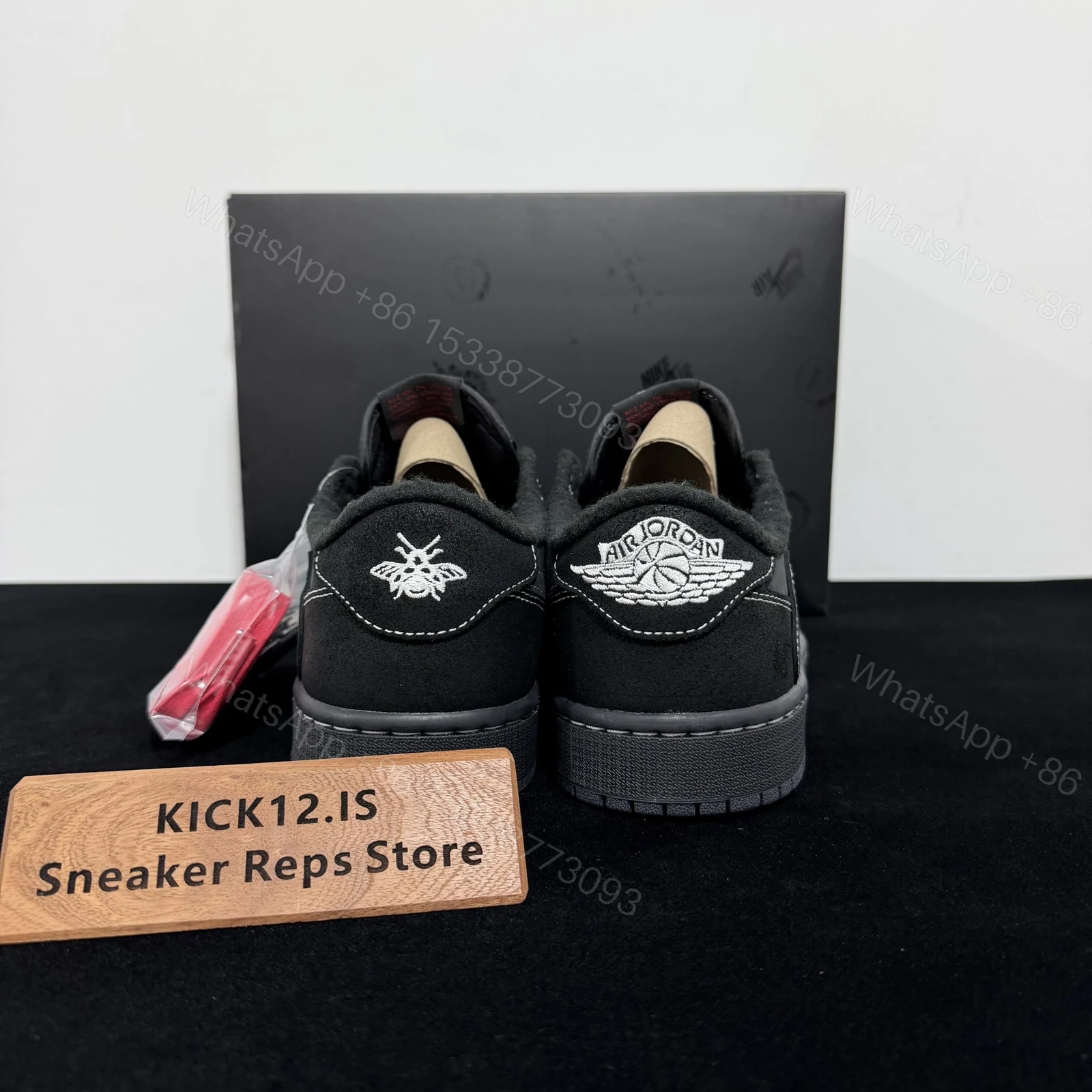 View 6 of Travis Scott x Air Jordan 1 Low “Black/Phantom” Reps