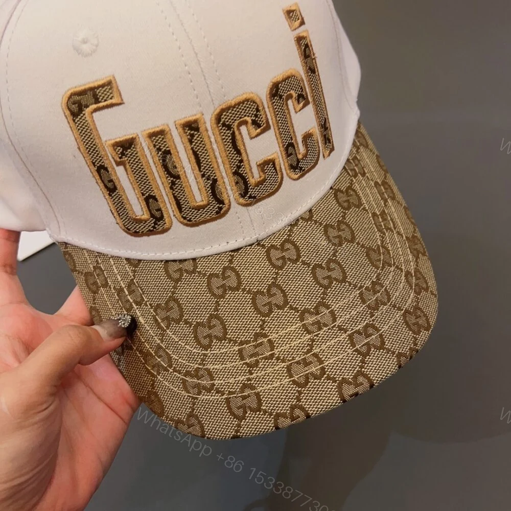 View 7 of Gucci Letter GG Canvas Baseball Cap White