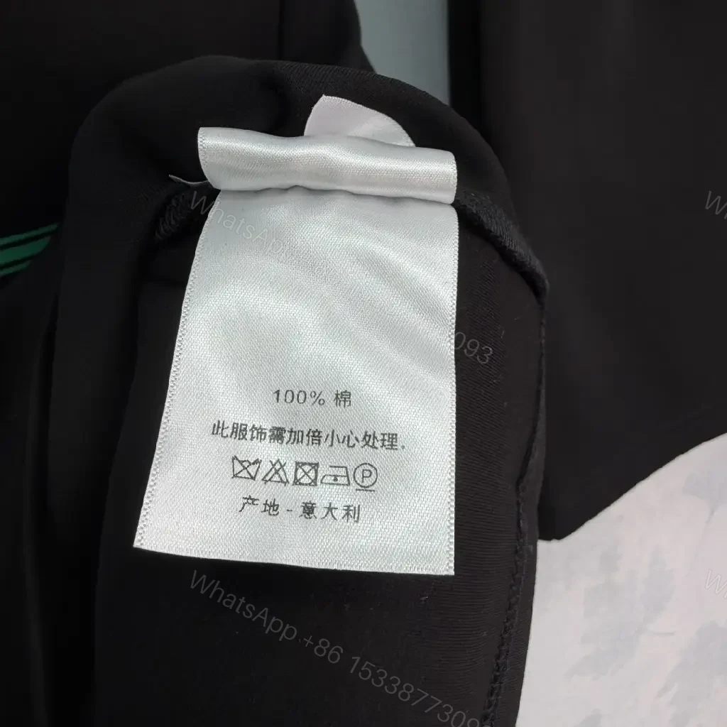 View 6 of Black Cotton Tee Shorts Set, Casual Dior Label