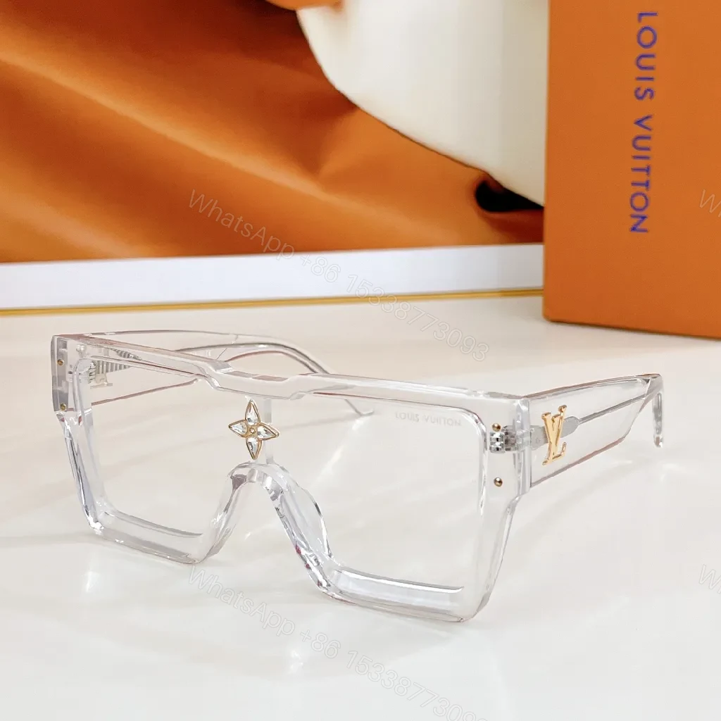 View 6 of Vivid Fuchsia Sunglasses: Oversized Shield, Gold LV Accents
