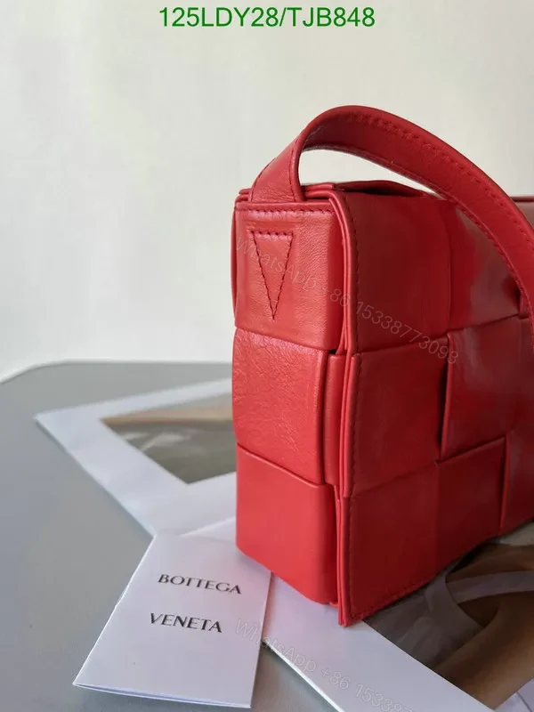 View 58 of Bottega Veneta Premium Nappa Leather Intrecciato Weave Bag with Magnetic Fastening BV9101