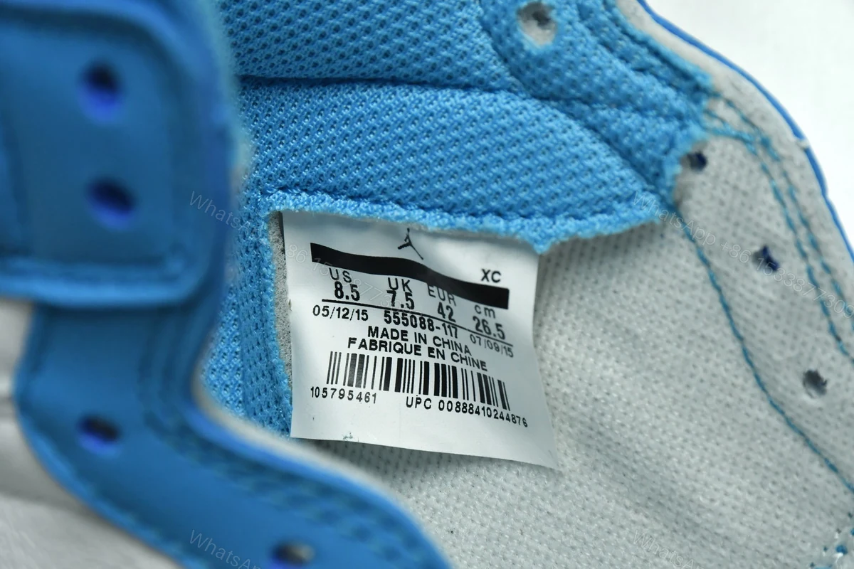 View 12 of Air Jordan 1 Retro UNC 555088-117