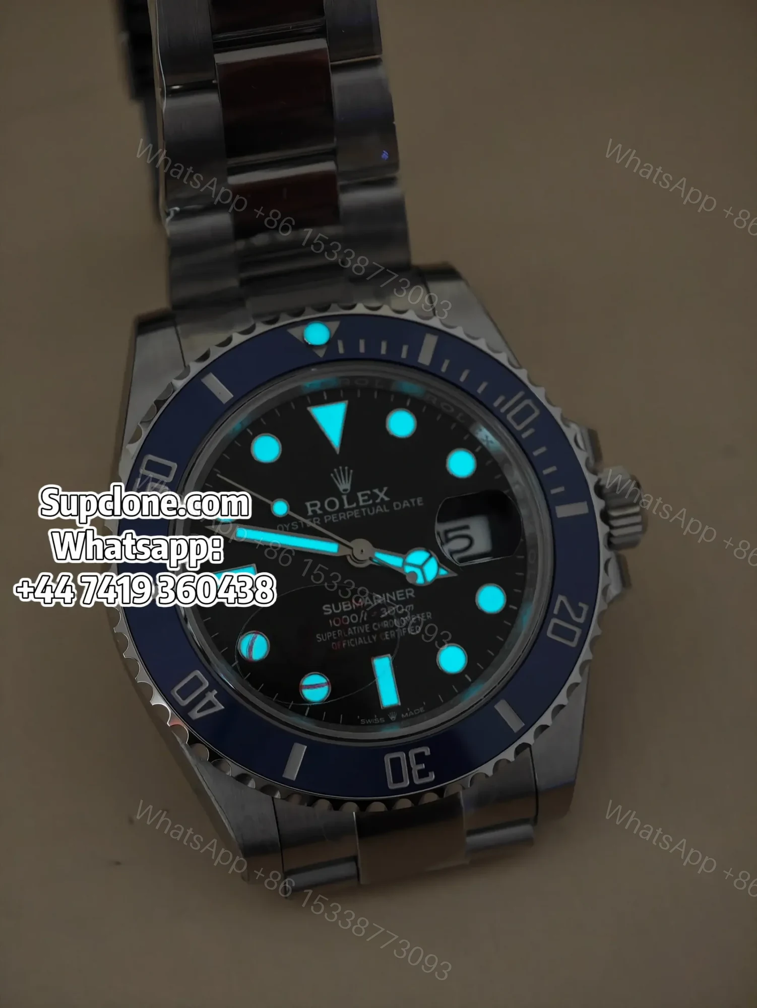 View 11 of Rolex Submariner 126619LB Super Clone – Blue Bezel “Cookie Monster”