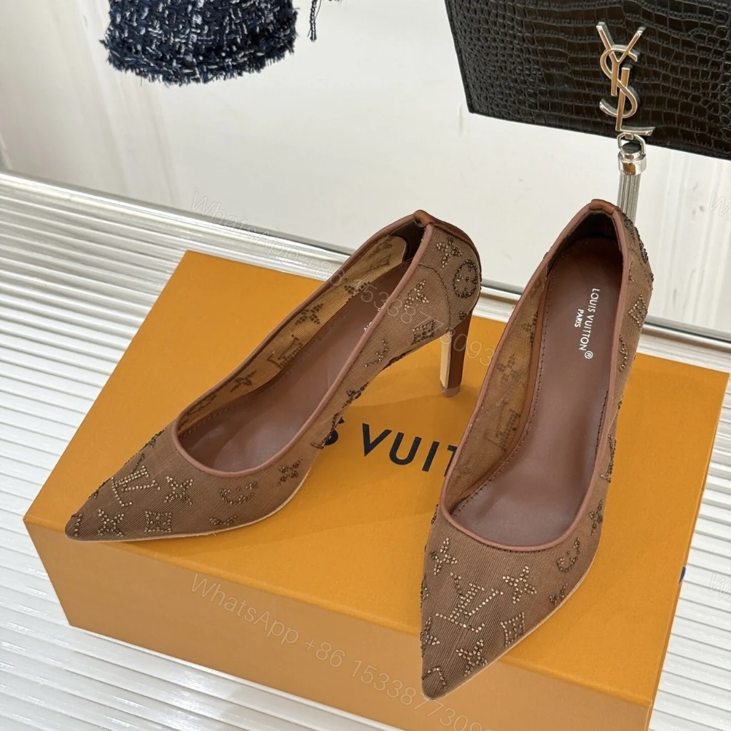 View 3 of Louis Vuitton Gala Pump Brown 1AIFJD