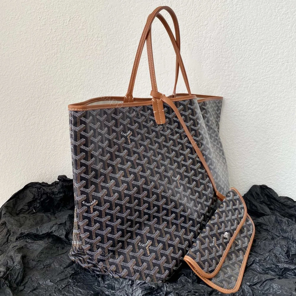 View 3 of 高仿Goyard*STLOUI7滿印Tote媽咪袋棕色大號免檢版
