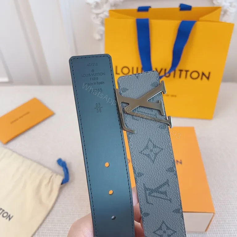 View 7 of Chic LV Monogram Belt: Subtle Luxury Everyday Elevation