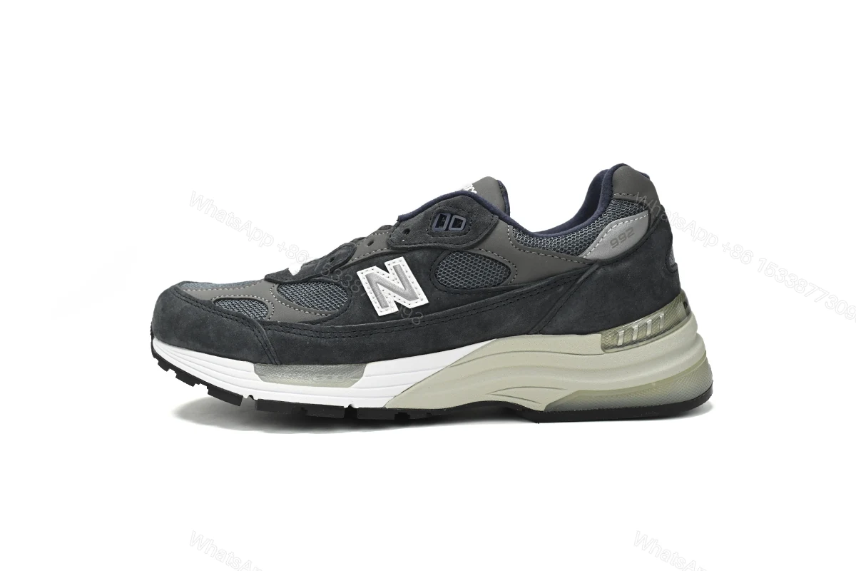View 12 of New Balance 992 White, black, and gray M992GG