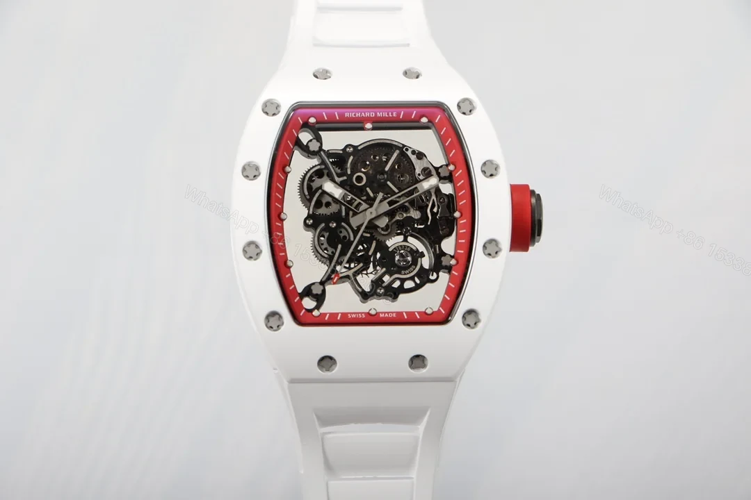 Richard Mille RM055 White Ceramic RMUL2 Integrated Movement White Shock Absorber Edition RM055-WC-RMUL2-WHITE-CERAMIC-2100 — view 1