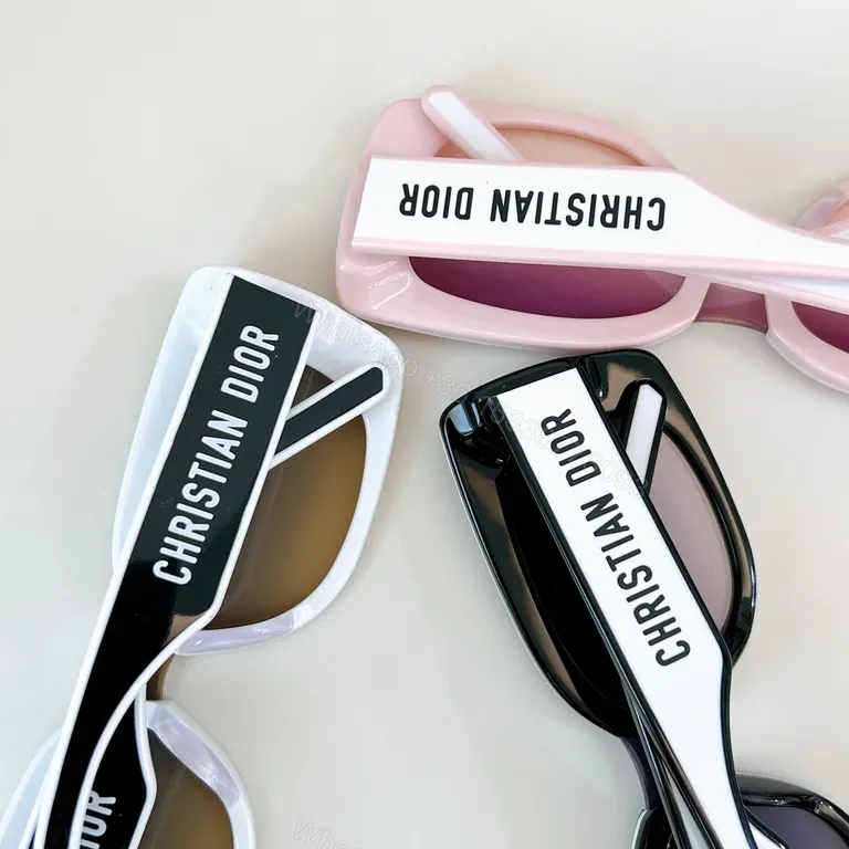 View 6 of Chic Dior-Style Sunglasses: Bold Contrast, Polarized UV