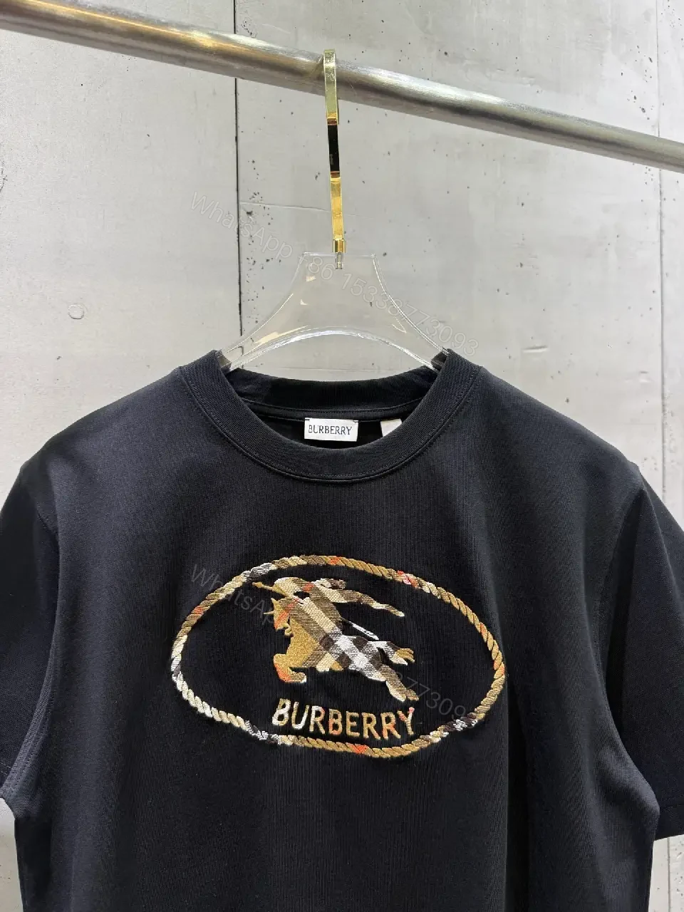 View 4 of Midnight Cotton Logo Tee: Subtle Luxury, Premium Comfort