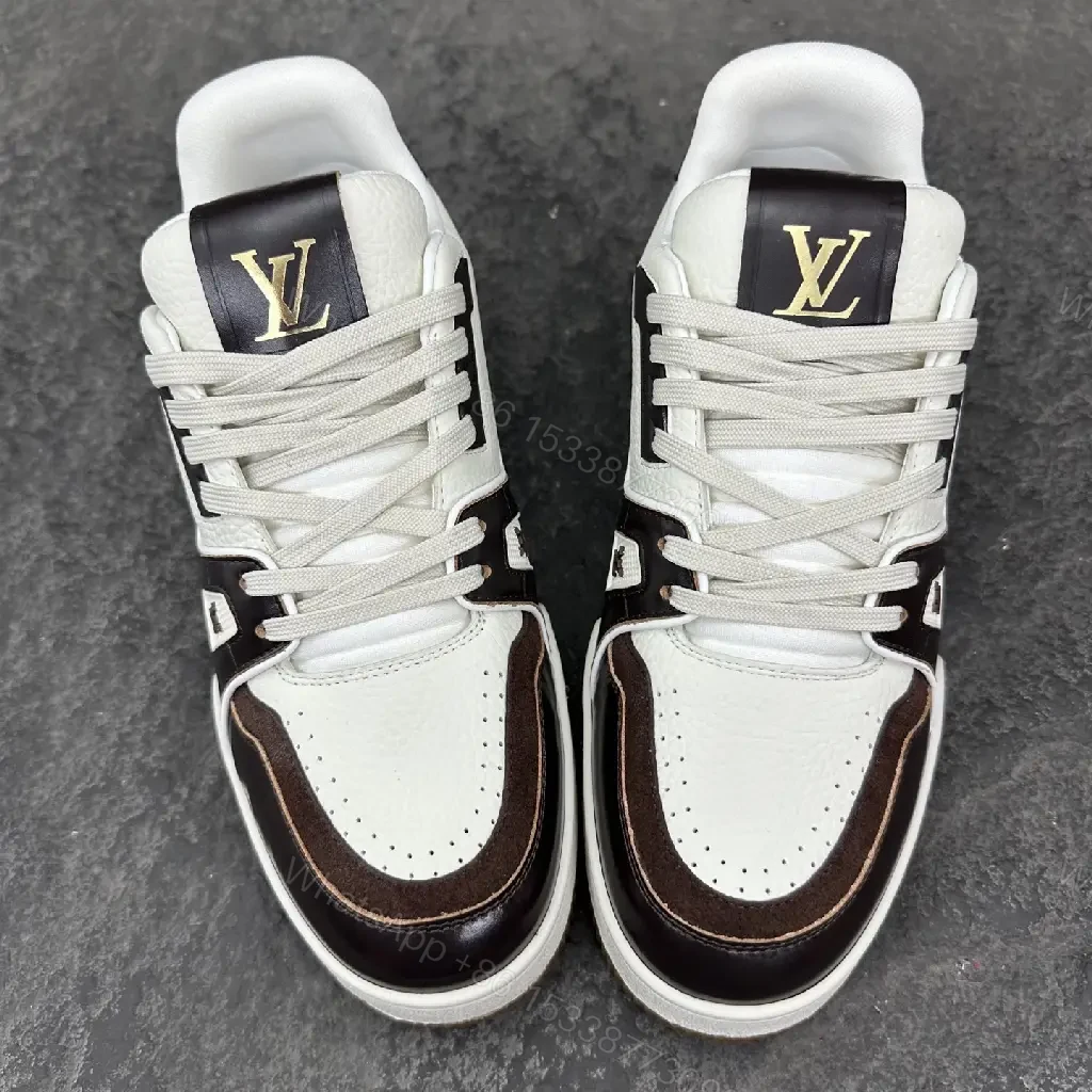 View 9 of Chic Contrast-Trim Sneakers: Luxury Craft, Everyday Confidence