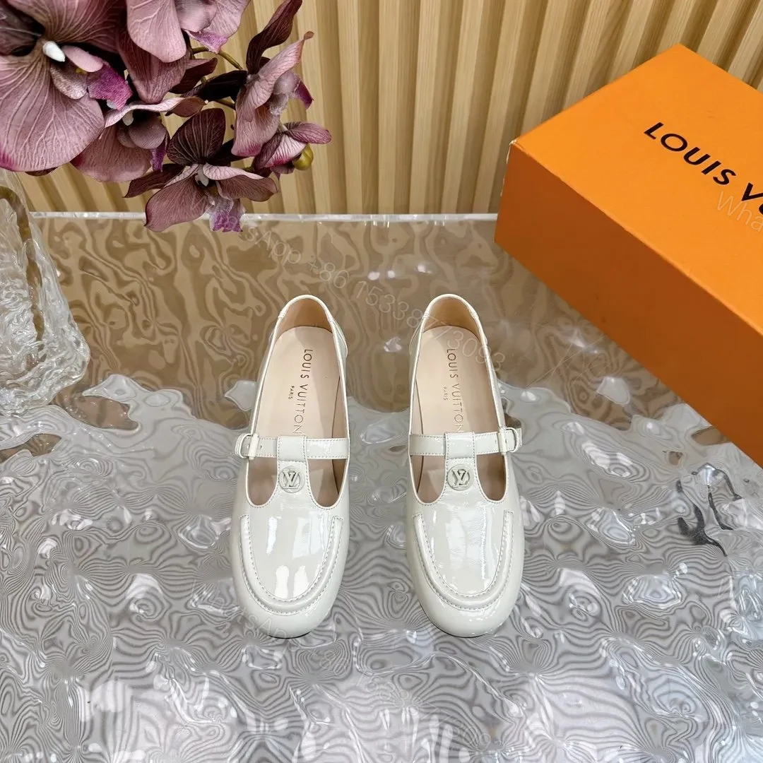 View 6 of LV Women White Patent Leather Loafers
