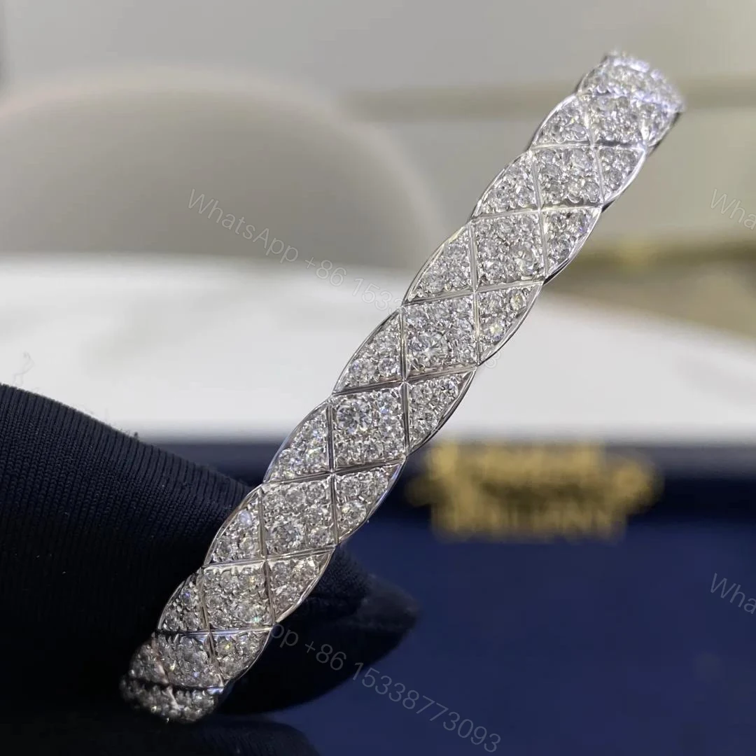 View 2 of Pure 18K Gold COCO Crush Bracelet with Full Diamonds