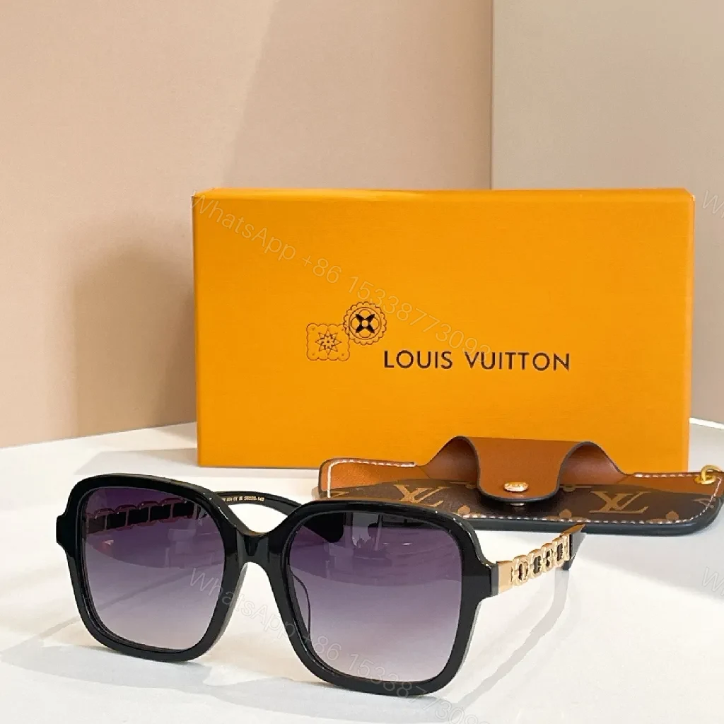 View 8 of Bold Square-To-Oval Eyewear with LV-Pattern Accents