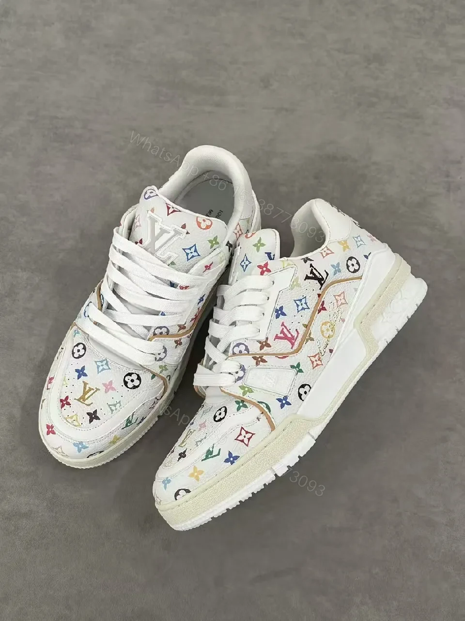 View 4 of Colorful Monogram Luxe High-Tops with Comfort Cushion
