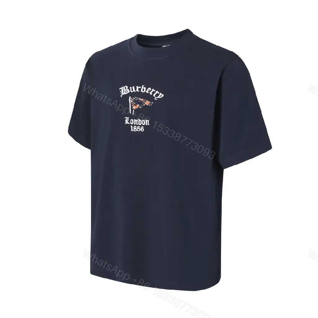View 6 of Navy Cotton T‐shirt Logo Graphic T-Shirt