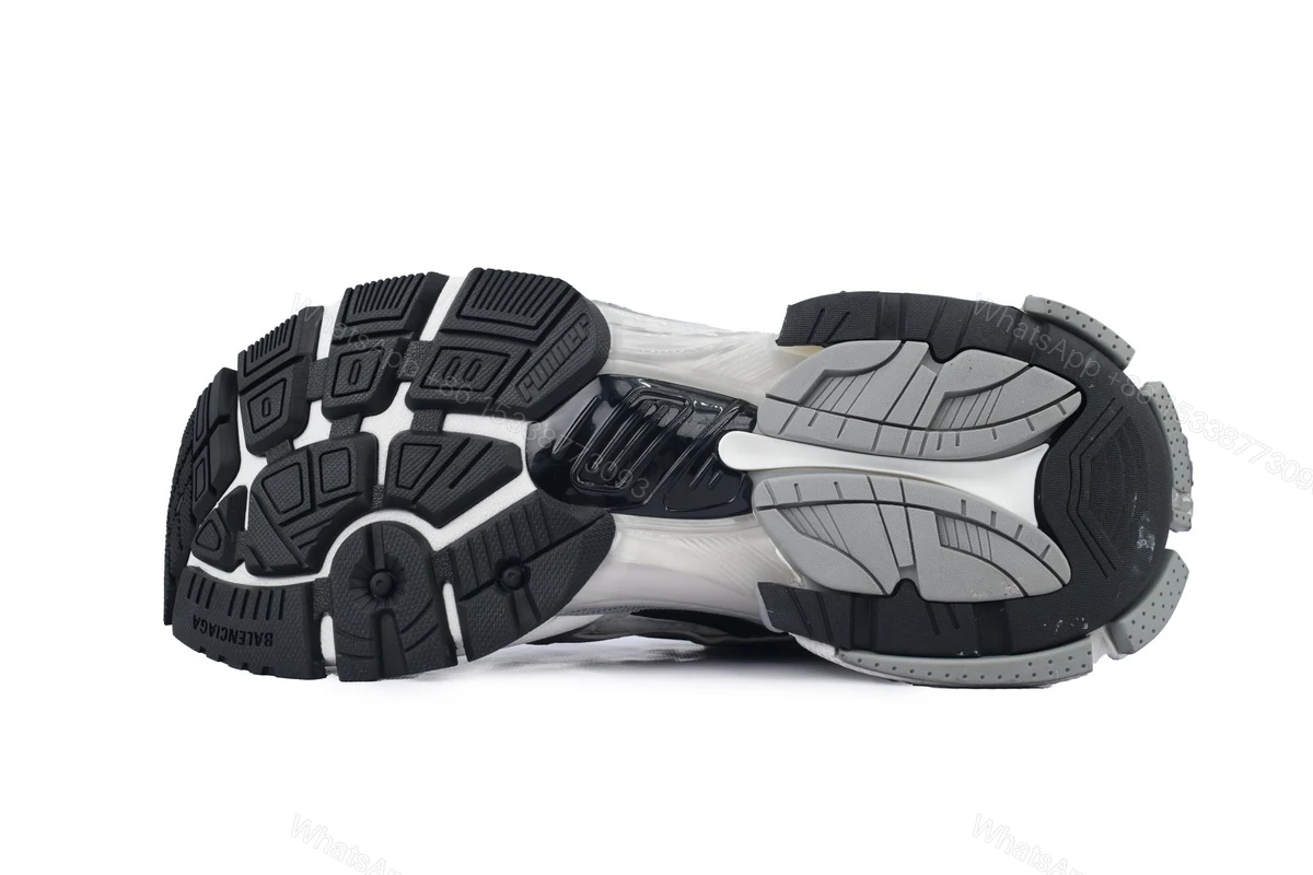 View 3 of Balenciaga Runner Sneaker 'Grey White Black' 772774 W3RNY 9012