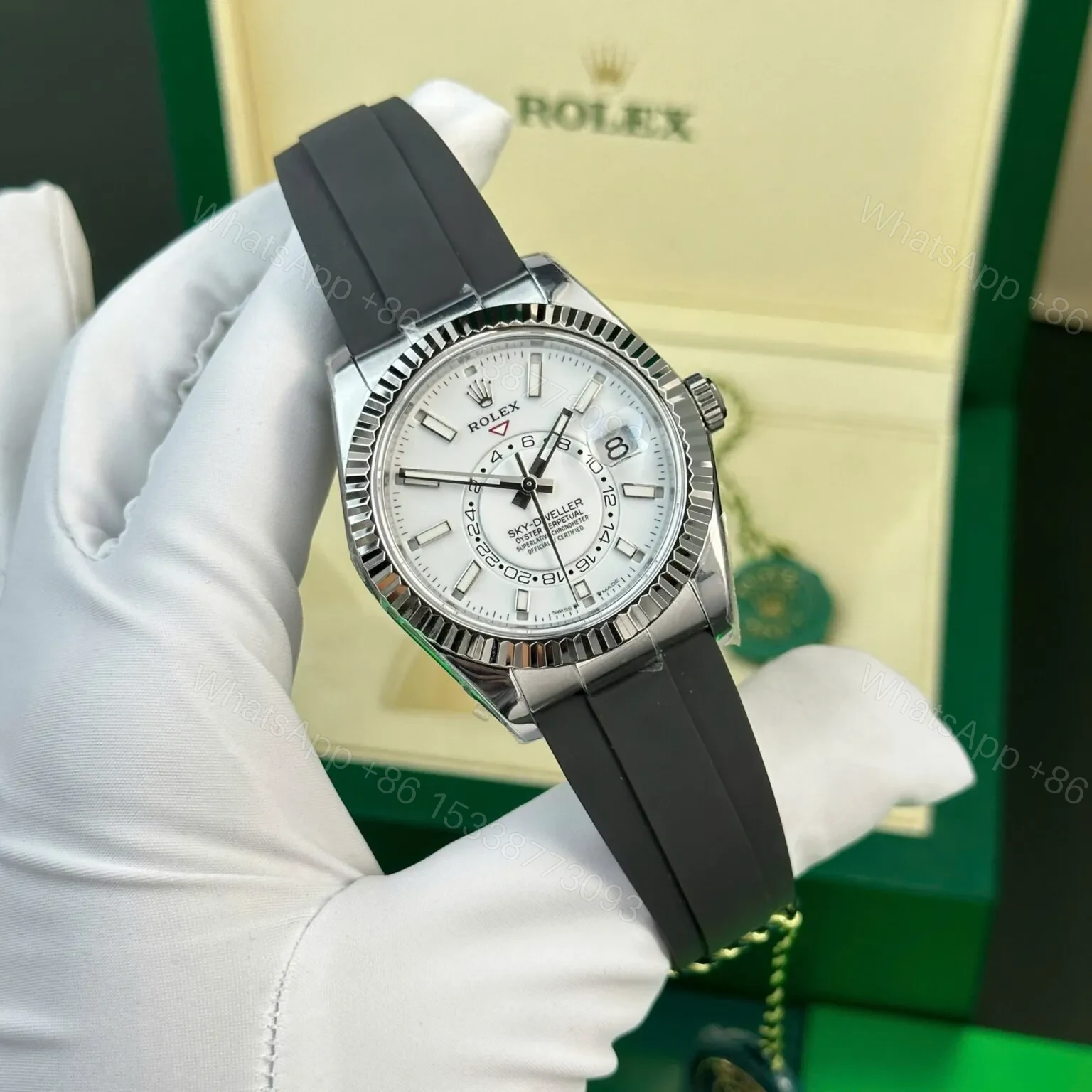 View 2 of Superclone Rolex Sky-Dweller Intense white Dial 336239