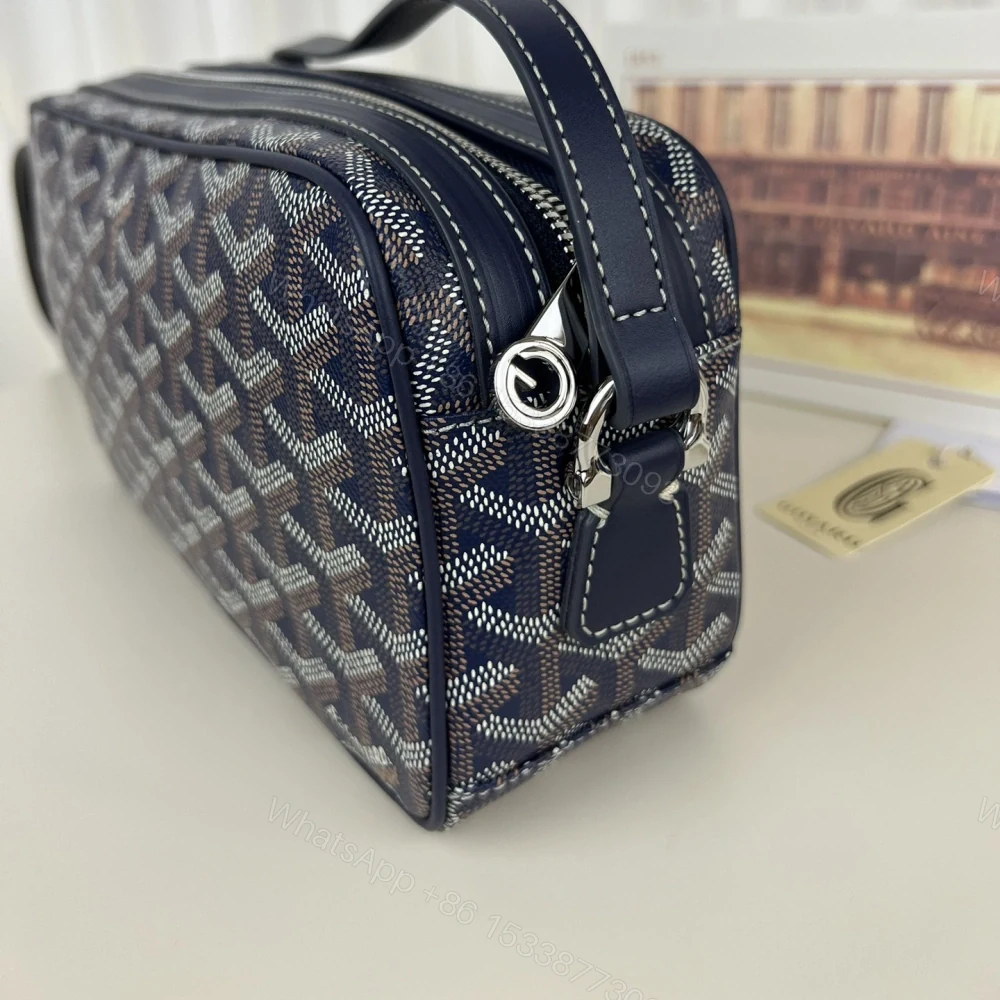 View 8 of 高仿Goyard*CAPVEP7相機郵差包深藍小號免檢版