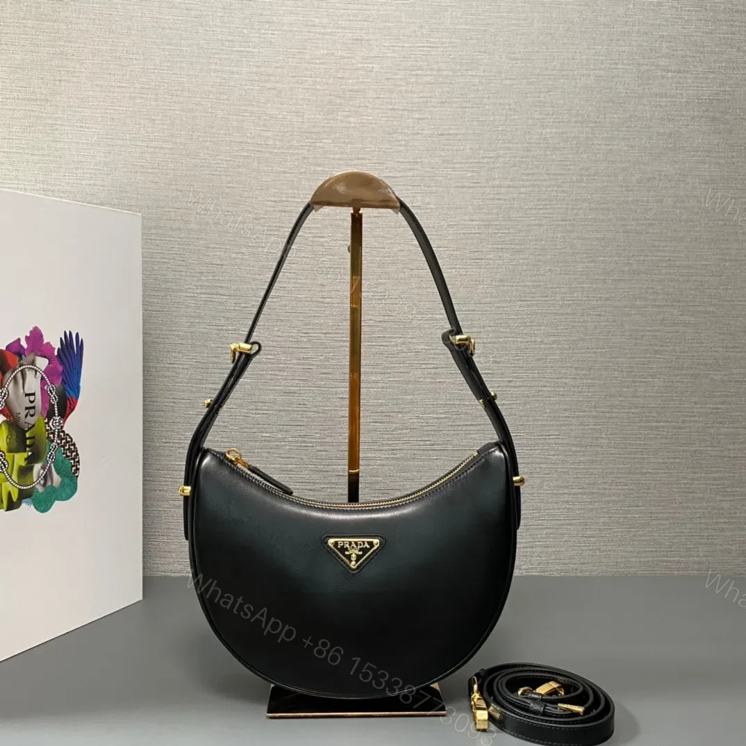 View 4 of Prada Arque Small Leather Shoulder Bag