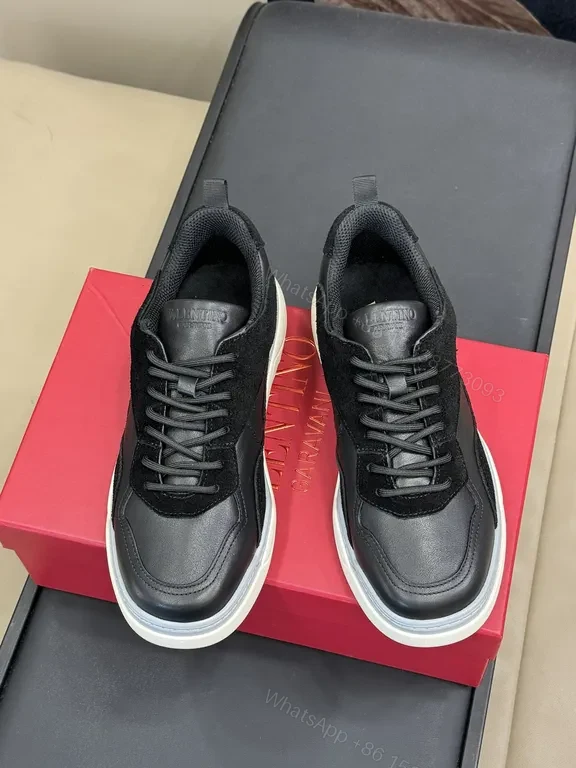 View 2 of Valentino Garavani High-Top Sneakers: Luxe Matte/Patent Finish